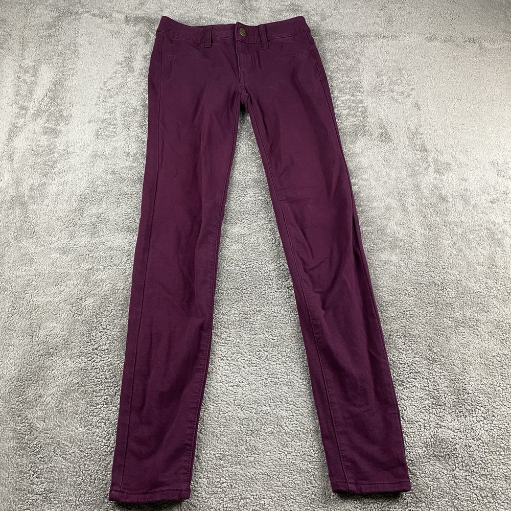American Eagle Jeans‎ Womens Size 0 Purple Jegging Super Stretch